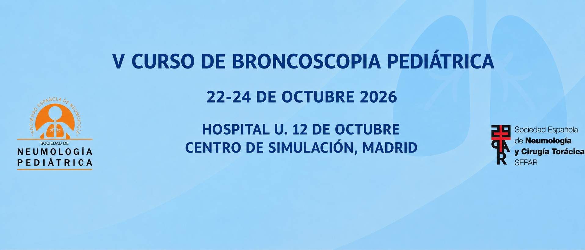 V Curso de Broncoscopia Pediatrica SENP - SEPAR 2026