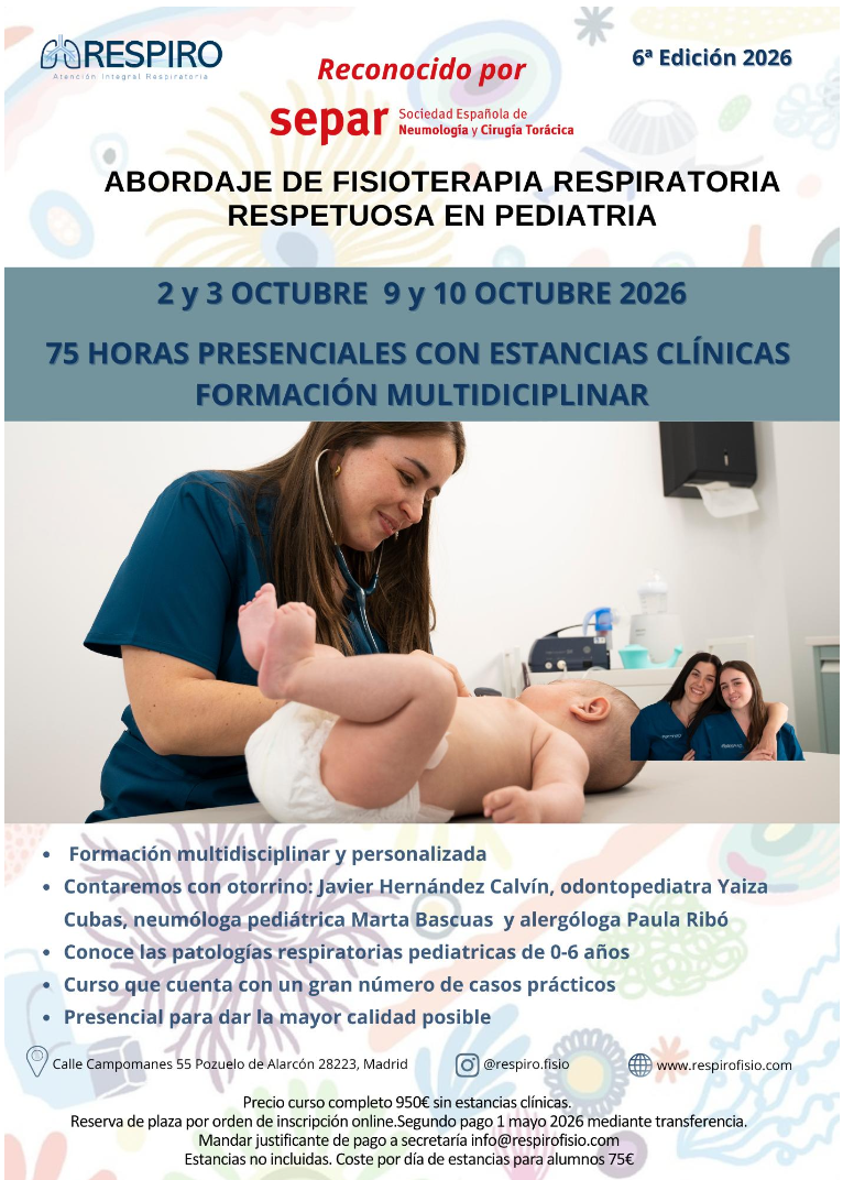 VI Curso de Fisioterapia Respiratoria Pediátrica